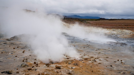 Sulfuric smoker, Hverir, Iceland