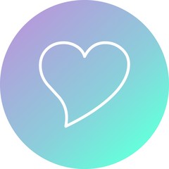 Heart Vector Icon White Background