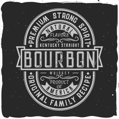 Obraz premium Vintage label design with lettering composition on dark background. T-shirt design.