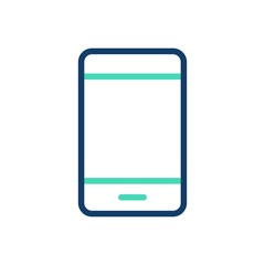 Mobile Vector Icon White Background