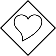 Heart Vector Icon White Background