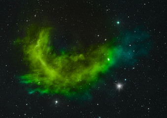 Small part of an infinite star field. 3D rendering