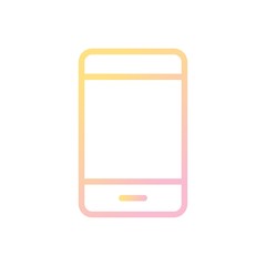 Mobile Vector Icon White Background