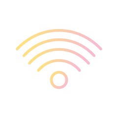 Wifi Signals Vector Icon White Background