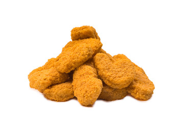 Nuggets isolated on a white background.