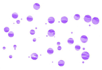 watercolor drops purple round monochrome