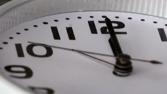 Twelve o'clock. Last seconds ticking before 12 oclock