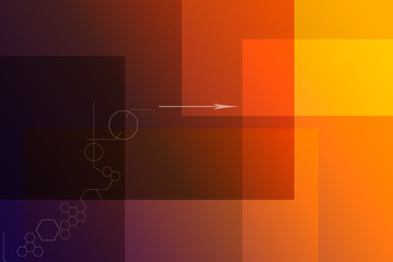 Abstract background with bold colors and graphic elements. Glowing backdrop, space for text