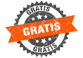 Fototapeta premium gratis grunge stamp with orange band. gratis