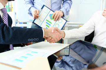 Witty workers in office