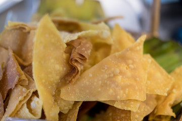 Crispy fried dumplings