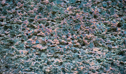 Characteristics of the old porous stone surface