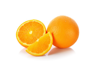 Orange fruit isolated on white background