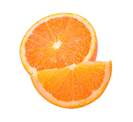 orange fruit isolated on white background