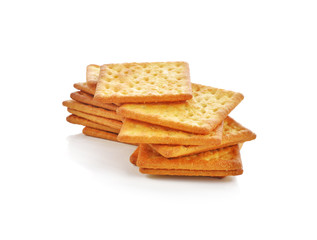 Cracker isolated on white