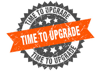 time to upgrade grunge stamp with orange band. time to upgrade
