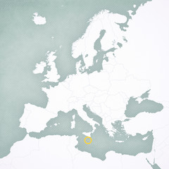 Map of Europe - Malta
