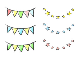 ガーランドセット　ガーランド　星