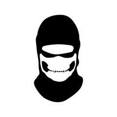 Vector masks of criminals, bandits and mafia