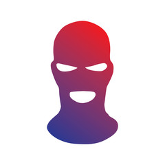 Vector masks of criminals, bandits and mafia