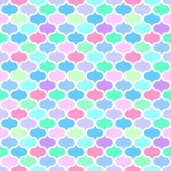 Seamless mosaic multicolour pattern. Diagonal texture.