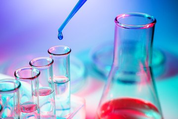 science laboratory test tubes , laboratory equipment