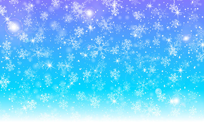Falling snow background. Vector illustration