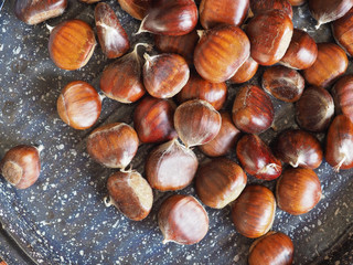 chestnuts food background