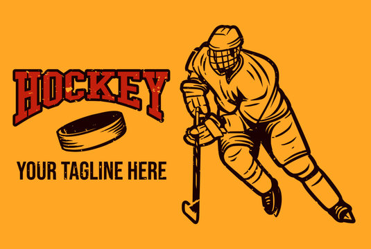 ice hockey vector poster banner