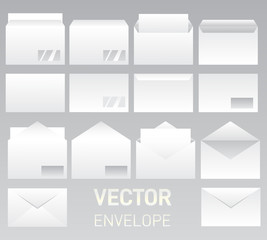 Mockups set of white envelopes