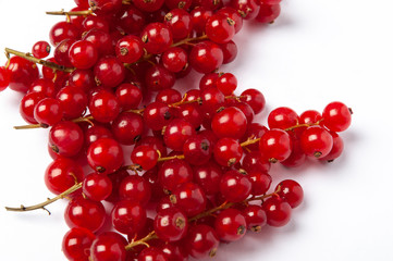 cranberries isolated on white background