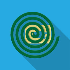 Mosquito coils vector flat design.