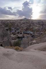 Cappadocia city in the rock, canyon nature Turkey.