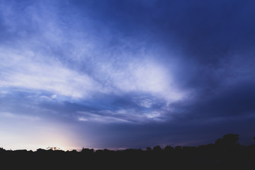 Obraz premium a blue sky in summer above us