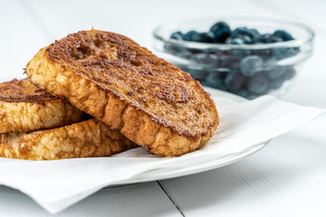 Apple French Toast With Blueberries