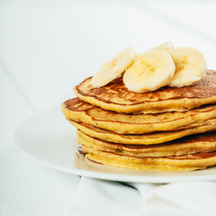 Banana And Coconut Pancakes