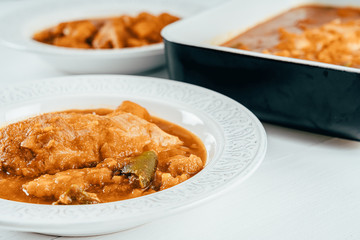 Chicken Balti With Peppers, Cauliflower, Butternut Squash And Tomato Sauce