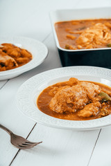Chicken Balti With Peppers, Cauliflower, Butternut Squash And Tomato Sauce