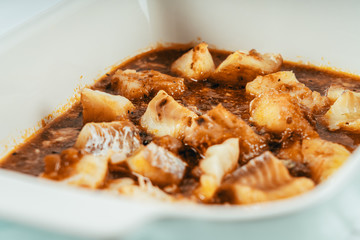White Fish Fillet Curry With Tomato Sauce