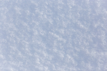 A blanket of white snow in winter