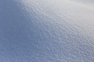 A blanket of white snow in winter