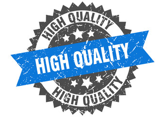 Obraz premium high quality grunge stamp with blue band. high quality