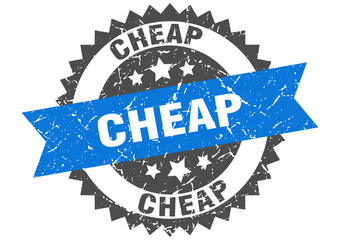 cheap grunge stamp with blue band. cheap