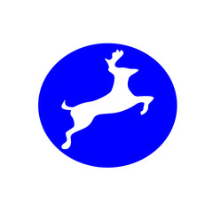 illustration of  warning sign for deer 