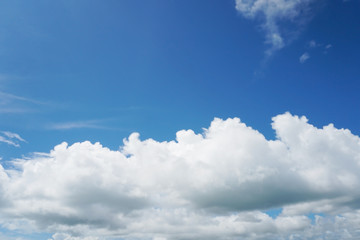 Blue sky with cloud in a day. 