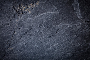 Dark grey and black slate background or texture