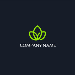 Simple and Creative Leave Logo Design