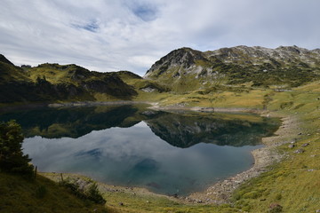 Lake in austrian Vorarlberg Formarinsee