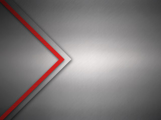 Brushed metal background texture with red accents