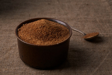 bowl with coconut sugar